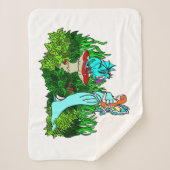 Zwanger sprookje en draak sherpa deken (Voorkant)