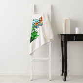 Zwanger sprookje en draak sherpa deken (In situ)