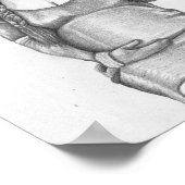 Zwanger Vrouw Schilderij Print (Hoek)