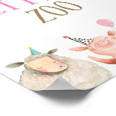 Zwangerdieren van boerderijdieren barnyard Girl Bi Poster (Hoek)