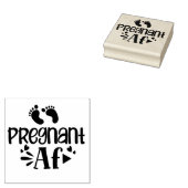 Zwangere AF Rubberstempel (Gestempeld)