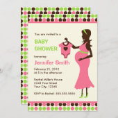 Zwangere Baby shower Kaart (Voorkant / Achterkant)