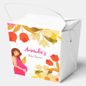 Zwangere Baby showers Bedankdoosjes (Achterkant)