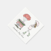 Zwangere Baby showers Servet (Hoek)