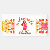 Zwangere Baby showers Spandoek (Horizontaal)