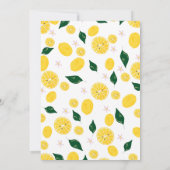 Zwangere citroen Baby shower uitnodiging (Achterkant)