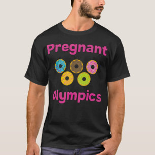 Zwangere donuts 8e verjaardag t-shirt