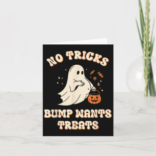 Zwangere Geest Lui Trick Or Treat Jurk Grappige Ha Kaart