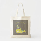 Zwangere groene mammie Baby shower Gift Bag Tote Bag (Voorkant)