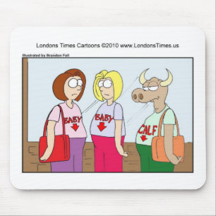 Zwangere Koe Funny Kaarten Mokken T - shirts & cad Muismat