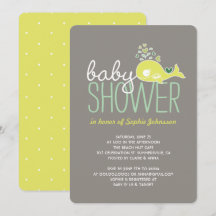 Zwangere Limoen Whale Twins Boy & Girl Baby shower