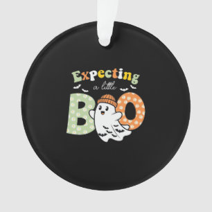 Zwangere mama in spe Little Boo Funny Halloween De Ornament