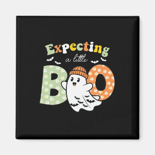 Zwangere mama te zijn Little Boo Funny Halloween D Magneet