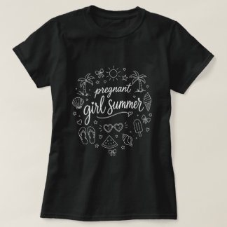 Zwangere Meisjes Zomer Grappige Baby Aankondiging T-shirt