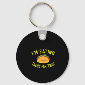 Zwangere moeder kondigt cadeautje aan dat ik Tacos Sleutelhanger
