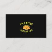 Zwangere moeder kondigt cadeautje aan dat ik Tacos Visitekaartje (Voorkant)