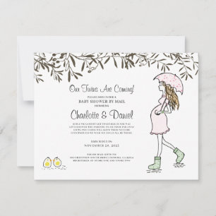 Zwangere moeder onder het Baby shower van de baarm Kaart