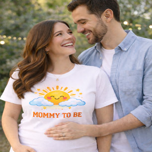 Zwangere Moeder Zonneschijn Baby Shower T-shirt