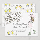 Zwangere moeder Zwangerschap Aankondiging Twins (Voorkant / Achterkant)