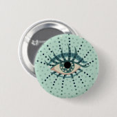 Zwangere ogen met Stippen Abstracte Psychedelische Ronde Button 5,7 Cm (Voorkant /achterkant)