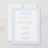 Zwangere paren Foto Baby Boy Shower Invite Kaart (Achterkant)