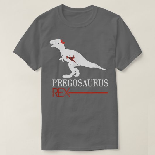 Zwangere Pregosaurus Dinosaur T-shirt (Design voorkant)