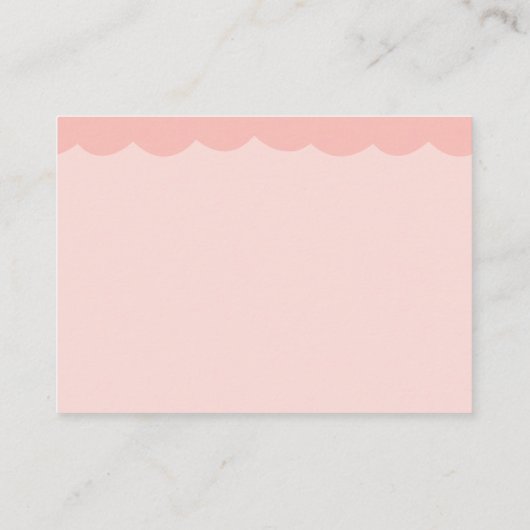 Zwangere roze walvisachtige Baby shower Spam mammi Advieskaart (Achterkant)