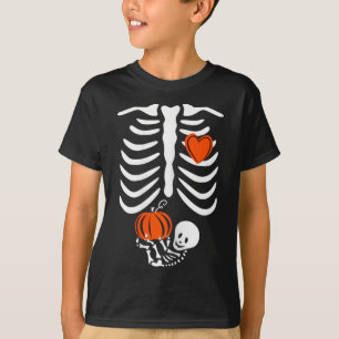 Zwangere Skelet Moeder Halloween Zwangerschap T-shirt