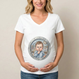 Zwangere - Sst.. De baby moet slapen T-shirt