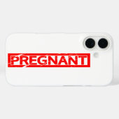 Zwangere stempel Case-Mate iPhone case (Achterkant (horizontaal))