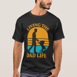 Zwangere vader LEVEN ALS EEN PAPA Grappig Wordt-va T-shirt