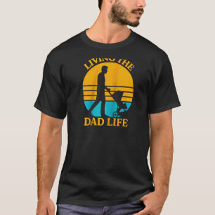 Zwangere vader LEVEN ALS EEN PAPA Grappig Wordt-va T-shirt
