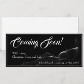 Zwangere vrouw - Binnenkort beschikbaar, aankondig (Voorkant / Achterkant)