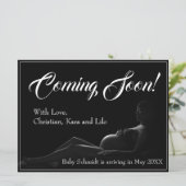 Zwangere vrouw - Binnenkort beschikbaar, aankondig (Staand voorkant)