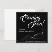 Zwangere vrouw - Binnenkort beschikbaar, aankondig (Voorkant / Achterkant)