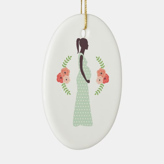 Zwangere vrouw keramisch ornament (Rechts)