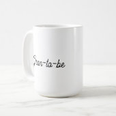 Zwangere vrouw koffiemok (Voorkant links)