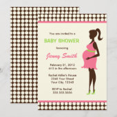 Zwangere vrouwen Baby shower Kaart (Voorkant / Achterkant)