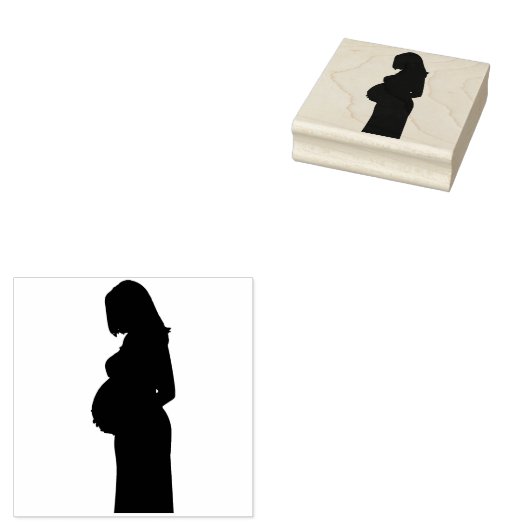 Zwangere vrouwen rubberstempel (Gestempeld)
