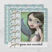 Zwangere zeemeermin kaart (Voorkant / Achterkant)