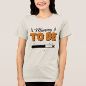 Zwangeren Halloween Tri-Blend Shirt (Voorkant)