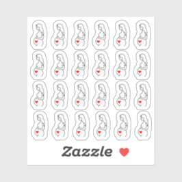 Zwangerschaft Echografie Baby Controle Tracker Pla Sticker