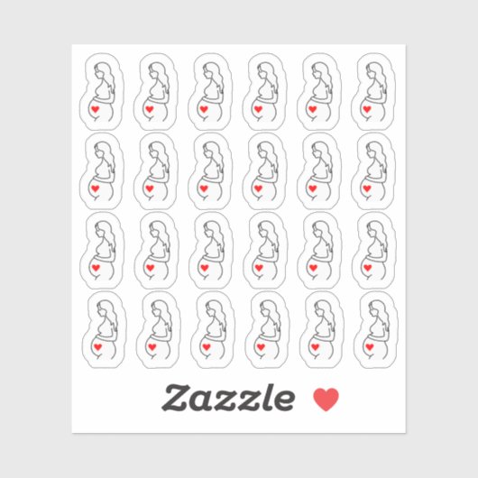 Zwangerschaft Echografie Baby Controle Tracker Pla Sticker (Vel)