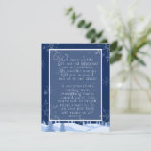 Zwangerschaftsaankondiging Gedicht | Platte Kerstk Feestdagenkaart (Staand voorkant)