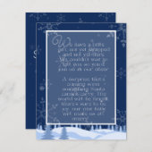 Zwangerschaftsaankondiging Gedicht | Platte Kerstk Feestdagenkaart (Voorkant / Achterkant)