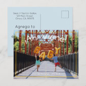 Zwangerschaftsaankondiging in het Spaans Aankondigingskaart (Voorkant / Achterkant)