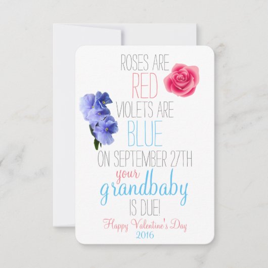 Zwangerschap Aankondiging (Voorkant)