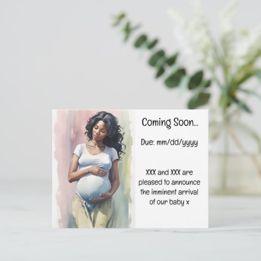 Zwangerschap Aankondiging (Staand voorkant)