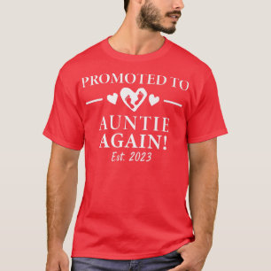 Zwangerschap Aankondiging 2023 aan tante Aga T-shirt