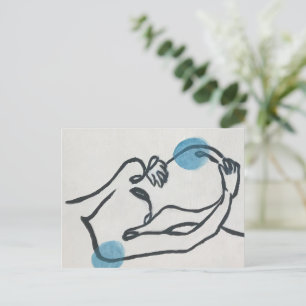 Zwangerschap Aankondiging Baby Boy Briefkaart